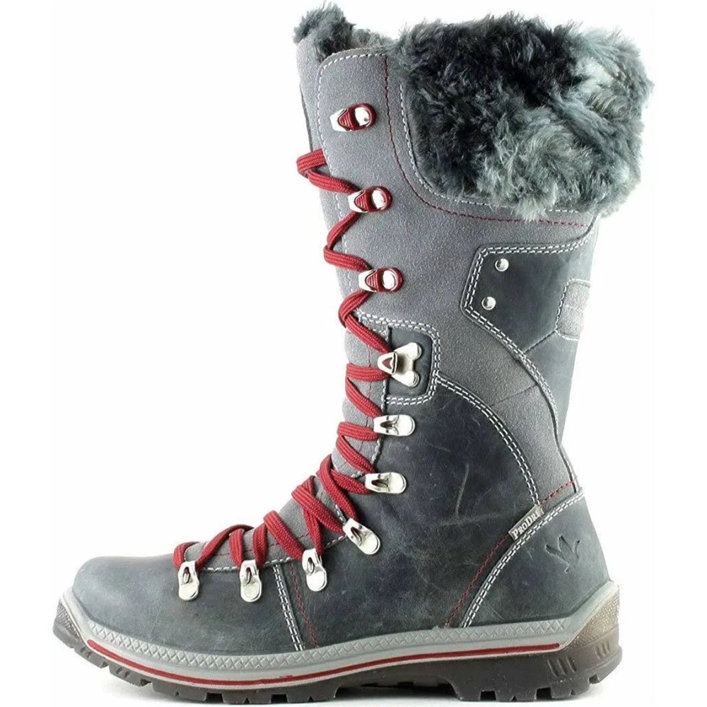 Santana Canada Gray and Red Winter Boots